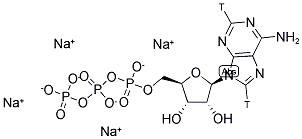 ADENOSINE 5'-TRIPHOSPHATE, TETRASODIUM SALT, [2,8-3H] Struktur