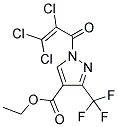 ETHYL 1-(2,3,3-TRICHLOROACRYLOYL)-3-(TRIFLUOROMETHYL)-1H-PYRAZOLE-4-CARBOXYLATE Struktur