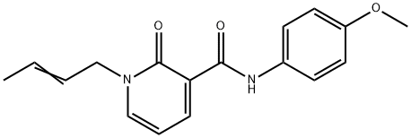 1-(2-BUTENYL)-N-(4-METHOXYPHENYL)-2-OXO-1,2-DIHYDRO-3-PYRIDINECARBOXAMIDE Struktur