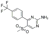 5-(METHYLSULPHONYL)-4-[4-(TRIFLUOROMETHYL)PHENYL]-2-PYRIMIDINAMINE Struktur