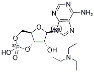 ADENOSINE 3',5'-CYCLIC-PHOSPHATE, [32P] TRIETHYLAMMONIUM SALT Struktur