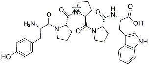 H-TYR-PRO-PRO-PRO-TRP-OH Struktur