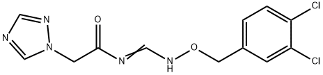 N-(([(3,4-DICHLOROBENZYL)OXY]IMINO)METHYL)-2-(1H-1,2,4-TRIAZOL-1-YL)ACETAMIDE Struktur