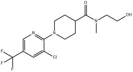 1-[3-CHLORO-5-(TRIFLUOROMETHYL)-2-PYRIDINYL]-N-(2-HYDROXYETHYL)-N-METHYL-4-PIPERIDINECARBOXAMIDE price.