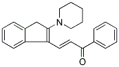 1-PHENYL-3-(2-PIPERIDINO-1H-INDEN-3-YL)PROP-2-EN-1-ONE Struktur