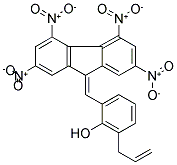 2-ALLYL-6-[(2,4,5,7-TETRANITRO-9H-FLUOREN-9-YLIDEN)METHYL]PHENOL Struktur