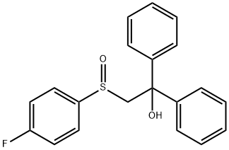 2-[(4-FLUOROPHENYL)SULFINYL]-1,1-DIPHENYL-1-ETHANOL Struktur