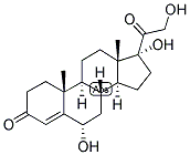 4-PREGNEN-6-ALPHA, 17,21-TRIOL-3,20-DIONE Struktur