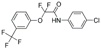 N-(4-CHLOROPHENYL)-2,2-DIFLUORO-2-[3-(TRIFLUOROMETHYL)PHENOXY]ACETAMIDE Struktur