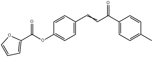 4-[3-(4-METHYLPHENYL)-3-OXO-1-PROPENYL]PHENYL 2-FUROATE Struktur