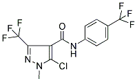 N4-[4-(TRIFLUOROMETHYL)PHENYL]-5-CHLORO-1-METHYL-3-(TRIFLUOROMETHYL)-1H-PYRAZOLE-4-CARBOXAMIDE Struktur