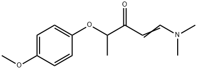 1-(DIMETHYLAMINO)-4-(4-METHOXYPHENOXY)-1-PENTEN-3-ONE Struktur