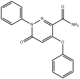 6-OXO-4-PHENOXY-1-PHENYL-1,6-DIHYDRO-3-PYRIDAZINECARBOXAMIDE