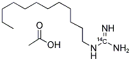 DODECYLGUANIDINE ACETATE, [GUANIDINE-14C] Struktur