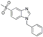 1-BENZYL-5-(METHYLSULPHONYL)-(1H)-BENZIMIDAZOLE Struktur