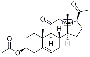 5-PREGNEN-3-BETA-OL-11,20-DIONE ACETATE Struktur