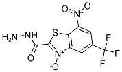 2-(HYDRAZINOCARBONYL)-7-NITRO-5-(TRIFLUOROMETHYL)-1,3-BENZOTHIAZOL-3-IUM-3-OLATE Struktur