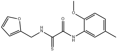 2-[(2-FURYLMETHYL)AMINO]-N-(2-METHOXY-5-METHYLPHENYL)-2-THIOXOACETAMIDE Struktur