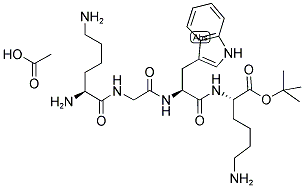 H-LYS-GLY-TRP-LYS-OTBU ACETATE SALT Struktur