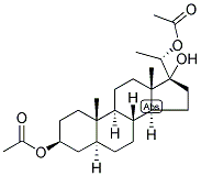 5-ALPHA-PREGNAN-3-BETA, 17,20-ALPHA-TRIOL 3,20-DIACETATE Struktur