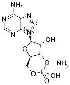 ADENOSINE 3',5'-CYCLIC PHOSPHATE, AMMONIUM SALT, [8-14C]- Struktur