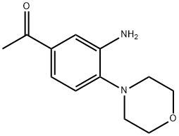 1-(3-AMINO-4-MORPHOLINOPHENYL)-1-ETHANONE Struktur