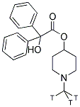 N-METHYL-4-PIPERIDYL BENZILATE, [METHYL-3H] Struktur