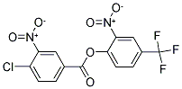 2-NITRO-4-(TRIFLUOROMETHYL)PHENYL 4-CHLORO-3-NITROBENZOATE Struktur