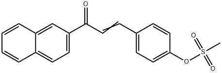 4-[3-(2-NAPHTHYL)-3-OXO-1-PROPENYL]PHENYL METHANESULFONATE Struktur