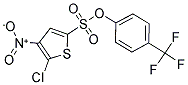 4-(TRIFLUOROMETHYL)PHENYL 5-CHLORO-4-NITROTHIOPHENE-2-SULFONATE Struktur