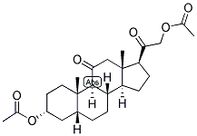 5-BETA-PREGNAN-3-ALPHA, 21-DIOL-11,20-DIONE DIACETATE Struktur