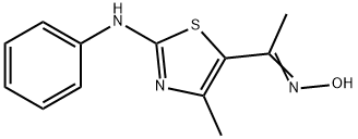 (3-((HYDROXYIMINO)ETHYL)-4-METHYL(2,5-THIAZOLYL))PHENYLAMINE Struktur