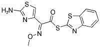 2-METHOXYIMINO-2-(2-AMINOTHIAZOLE-)-4-THIOACETIC ACID BENZOTHIAZOLE ESTER Struktur