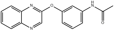 N-[3-(2-QUINOXALINYLOXY)PHENYL]ACETAMIDE Struktur