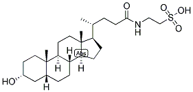 5-BETA-CHOLANIC ACID-3-ALPHA-OL N-(2-SULPHOETHYL)-AMIDE Struktur