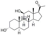 5-ALPHA-PREGNAN-3-ALPHA, 11-BETA-DIOL-20-ONE Struktur