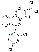 N-[2-(2,4-DICHLOROPHENOXY)PHENYL]-N'-(1,2,2-TRICHLOROVINYL)UREA Struktur