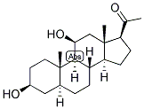 5-ALPHA-PREGNAN-3-BETA, 11-BETA-DIOL-20-ONE Struktur