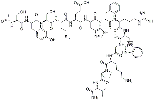 AC-SER-TYR-SER-MET-GLU-HIS-DPHE-ARG-TRP-GLY-LYS-PRO-VAL-NH2 Struktur