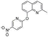 2-(2-METHYL(8-QUINOLYLOXY))-5-NITROPYRIDINE Struktur