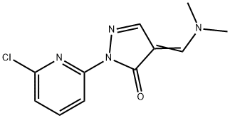 2-(6-CHLORO-2-PYRIDINYL)-4-[(DIMETHYLAMINO)METHYLENE]-2,4-DIHYDRO-3H-PYRAZOL-3-ONE Struktur