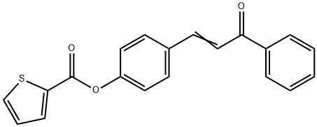 4-(3-OXO-3-PHENYL-1-PROPENYL)PHENYL 2-THIOPHENECARBOXYLATE Struktur