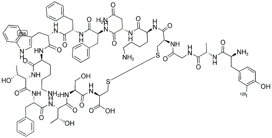 SOMATOSTATIN, [125I]-TYR1- Struktur