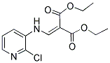 DIETHYL 2-([(2-CHLORO-3-PYRIDYL)AMINO]METHYLIDENE)MALONATE Struktur