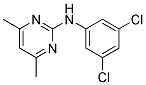 N-(3,5-DICHLOROPHENYL)-4,6-DIMETHYL-2-PYRIMIDINAMINE Struktur