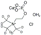 PHOSPHORYLCHOLINE CHLORIDE (TRIMETHYL-D9) (CALCIUM SALT MONOHYDRATE) Struktur