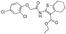 ETHYL 2-[2-(2,4-DICHLOROPHENOXY)ACETAMIDO]-4,5,6,7-TETRAHYDROBENZO[B]THIOPHENE-3-CARBOXYLATE Struktur