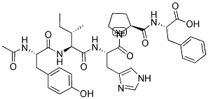 AC-TYR-ILE-HIS-PRO-PHE-OH Struktur