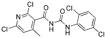 N-[(2,6-DICHLORO-4-METHYL-3-PYRIDYL)CARBONYL]-N'-(2,5-DICHLOROPHENYL)UREA Struktur