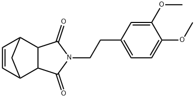 4-(3,4-DIMETHOXYPHENETHYL)-4-AZATRICYCLO[5.2.1.0(2,6)]DEC-8-ENE-3,5-DIONE Struktur